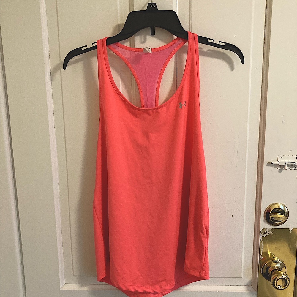 Neon pink tank top